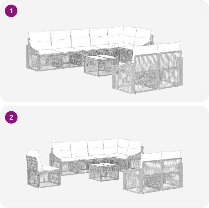 Produktbild vidaXL Garten-Sofa
