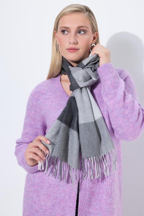 Immagine prodotto Ulla Popken Sciarpa a quadri con frange