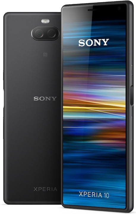 Actual product image Sony Xperia 10 (64 GB, Black, 6", Hybrid Dual SIM, 13 Mpx, 4G)