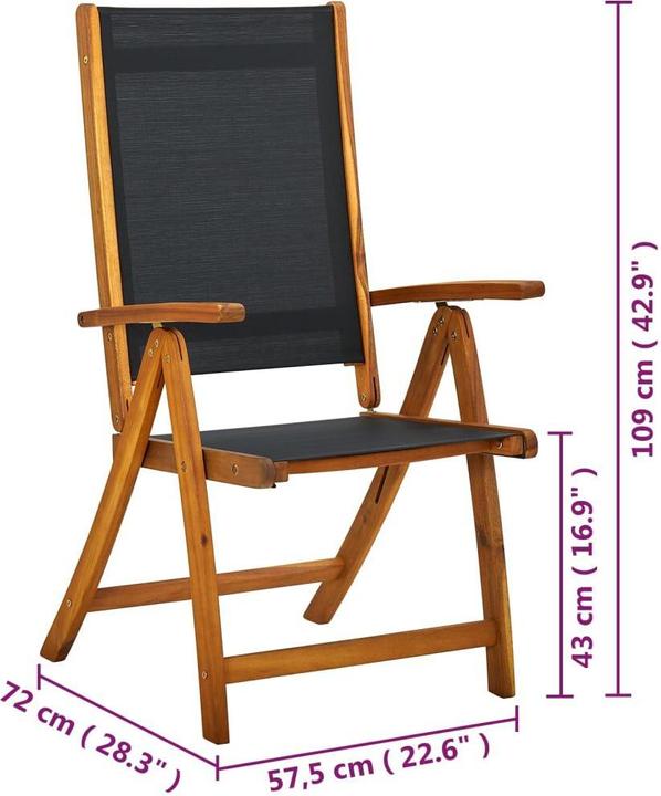 Produktbild vidaXL Garten-Essstuhl