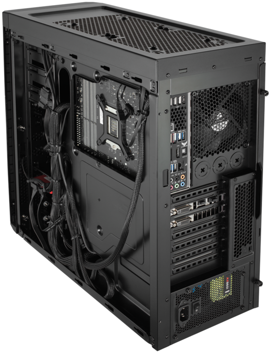Actual product image Corsair Carbide 330R Blackout Edition (ATX, mATX, Mini-ITX, E-ATX)