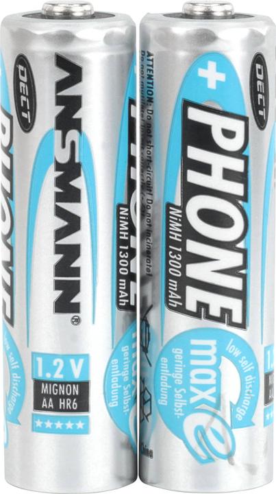Produktbild Ansmann AA (2 Stk., AA, 1300 mAh)