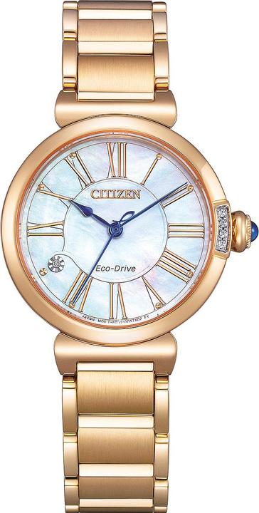 Citizen EM1063-89D Eco-Drive Elegance Damenuhr 30mm 5ATM (Analoguhr, 30 mm)