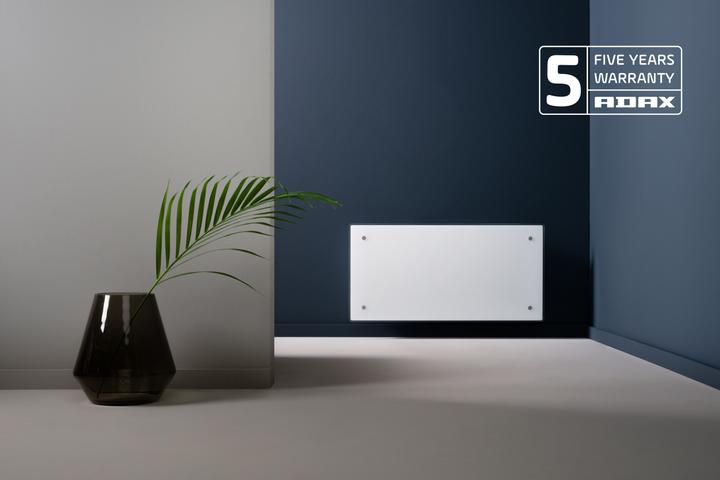 Produktbild Adax Glasheizfläche Clea H 12 KWT, 1200W 230V mit WiFi, weiss (1200 W)