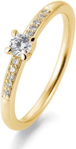 Immagine prodotto Breuning Anello di fidanzamento con pavé (48, 585/14 K Oro)