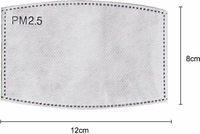 Image du produit Hermex Filtre à charbon actif PM2.5 pour masques hygiéniques Masques buccaux 50 pièces (Pas de classe de protection officielle, 50 x)