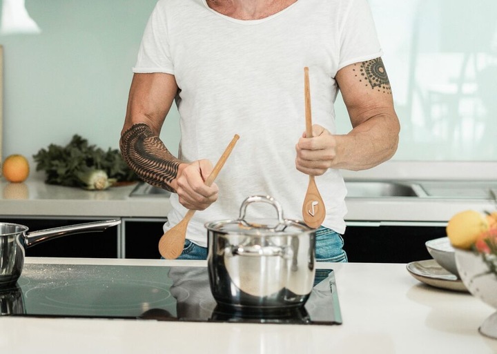 Actual product image Winkee Drum Stick Wooden Spoon
