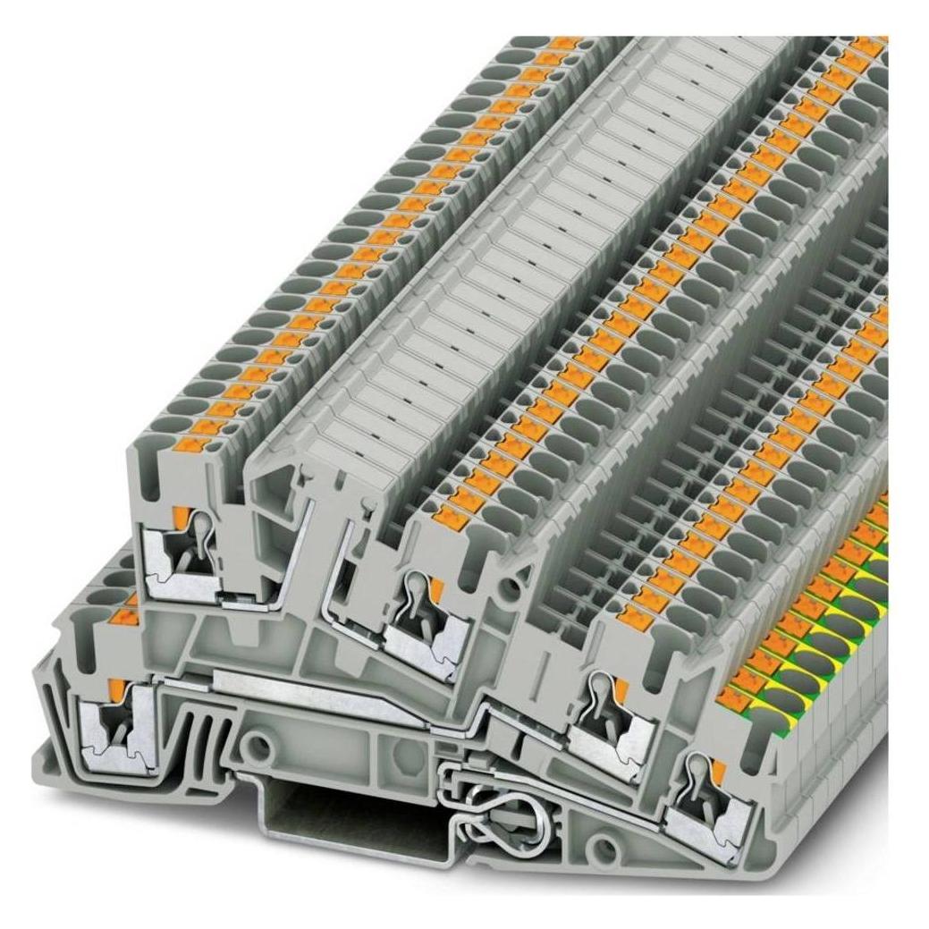 Phoenix Contact PHOENIX PTI 2,5-PE/L/LB Installatiebeveiligingsleidingklem PTI25PELLB, Kabels + Stekkers, Grijs