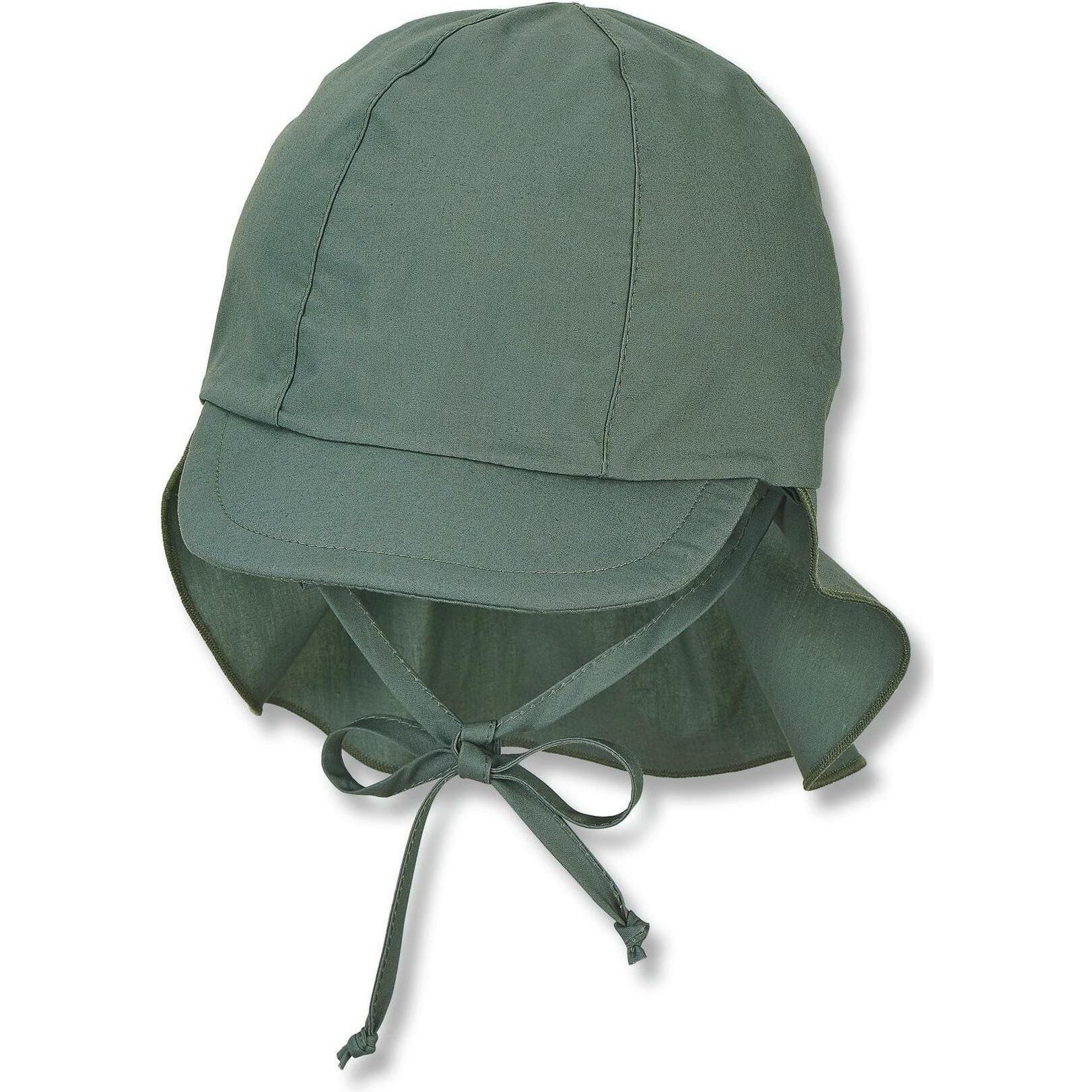 Sterntaler, Unisex, Hut, Sommermütze mit Nackenschutz Dunkelgrün Gr. 45, Grün, (45)
