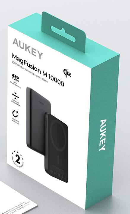 Actual product image Aukey Mag Fusion Slim (10000 mAh, 20 W, 36 Wh)
