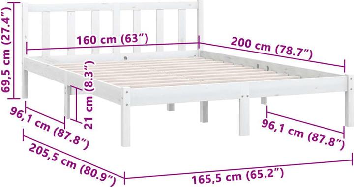 Actual product image vidaXL Tiziana (160 x 200 cm)