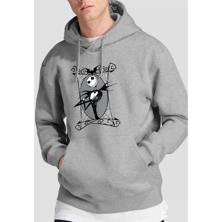 Immagine prodotto The Nightmare Before Christmas Felpa con Cappuccio Jack Skellington Cornice Uomo (XXL)