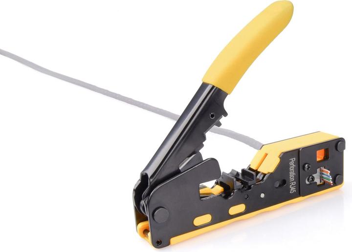 Actual product image Digitus Multimodular crimping tool Pass through suitable for 6P, 8P, CAT 7, EZ 8P8C connectors (25 mm)