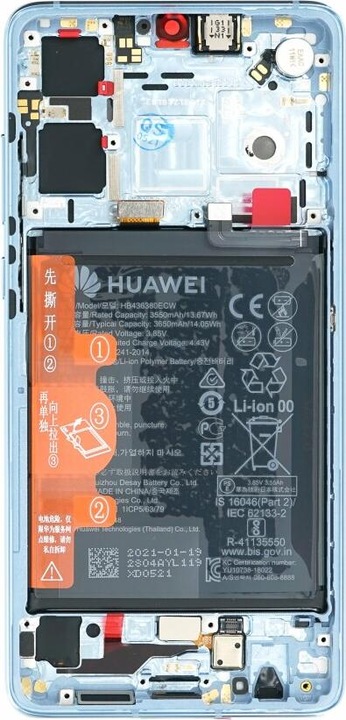Image du produit Huawei Unité d'affichage + cadre + batterie P30 (nouvelle version) cristal 02354HMF (Batterie, Huawei P30)