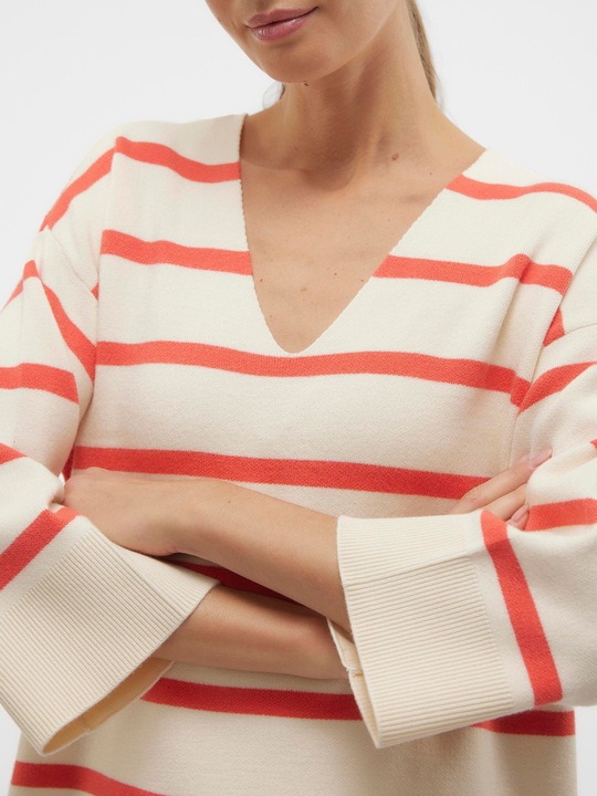 Immagine prodotto Vero Moda Scollo a V Maglia a spalla scesa Maglia a maglia (XS)
