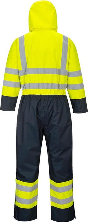 Actual product image Portwest Unisex Adult Contrast Hi-Vis Winter Overalls (XXL)