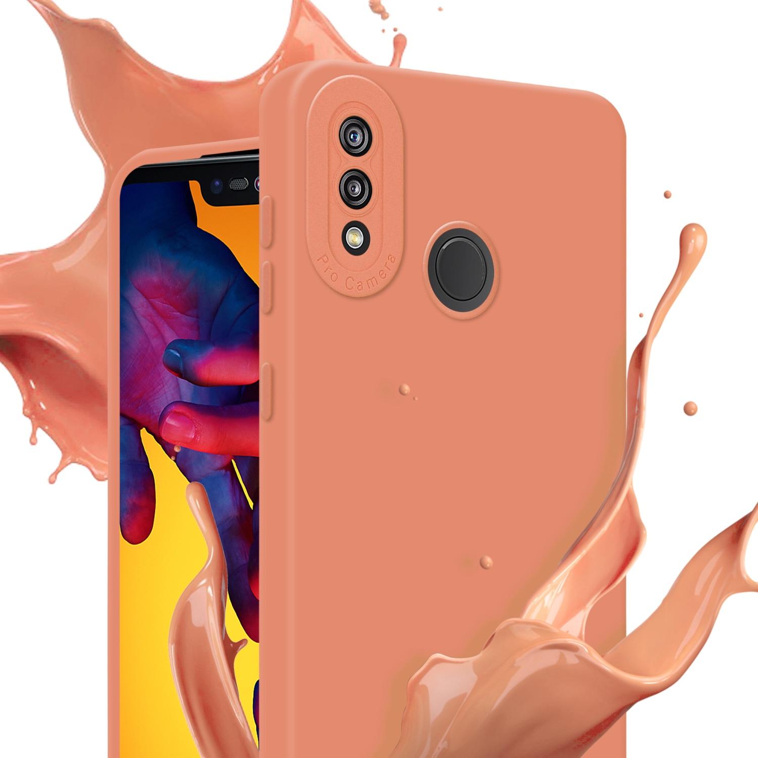 Thumbnail - Cadorabo Hülle für Huawei P20 LITE 2018 / NOVA 3E im TPU Fluid LM162 Style (Huawei Nova 3E), Smartphone Hülle, Orange