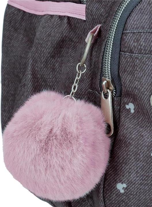 Actual product image Disney Mickey Studs Backpack with Trolley and Decorative Pompon (24.68 l)