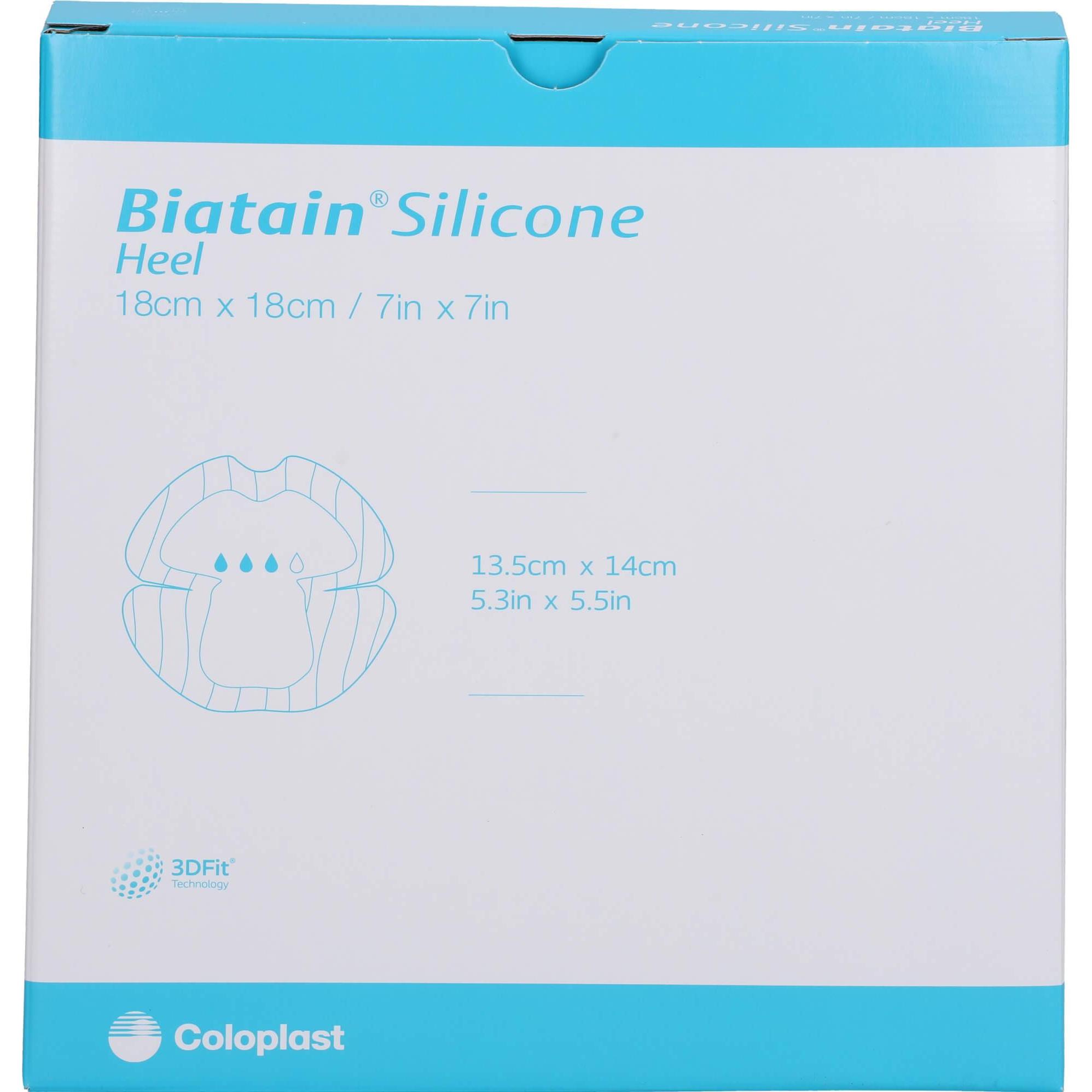 Thumbnail - Coloplast, Verbandsmaterial, Biatain Silicone Schaumverband Ferse 18x18 cm, 5 St VER