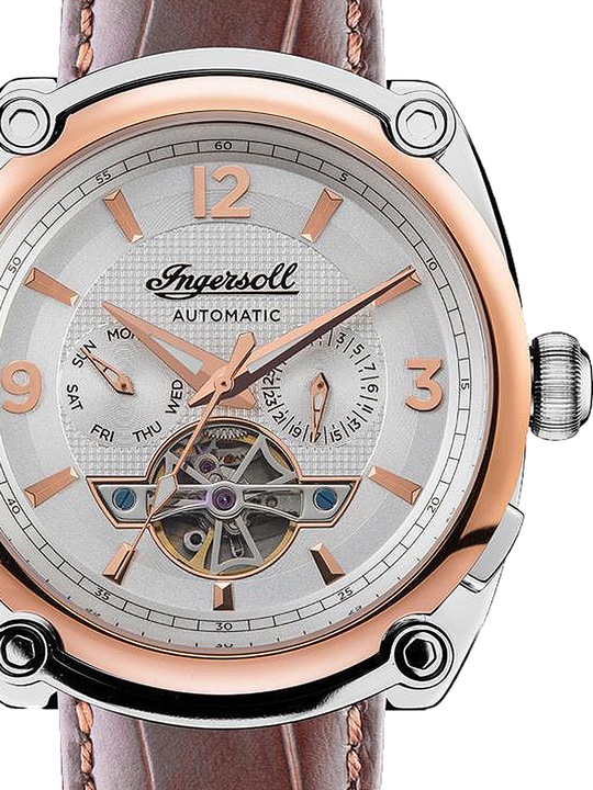 Produktbild Ingersoll 1892 Ingersoll I01103B The Michigan Automatik 45mm 5ATM (Analoguhr, Skeleton-Uhr, 45 mm)