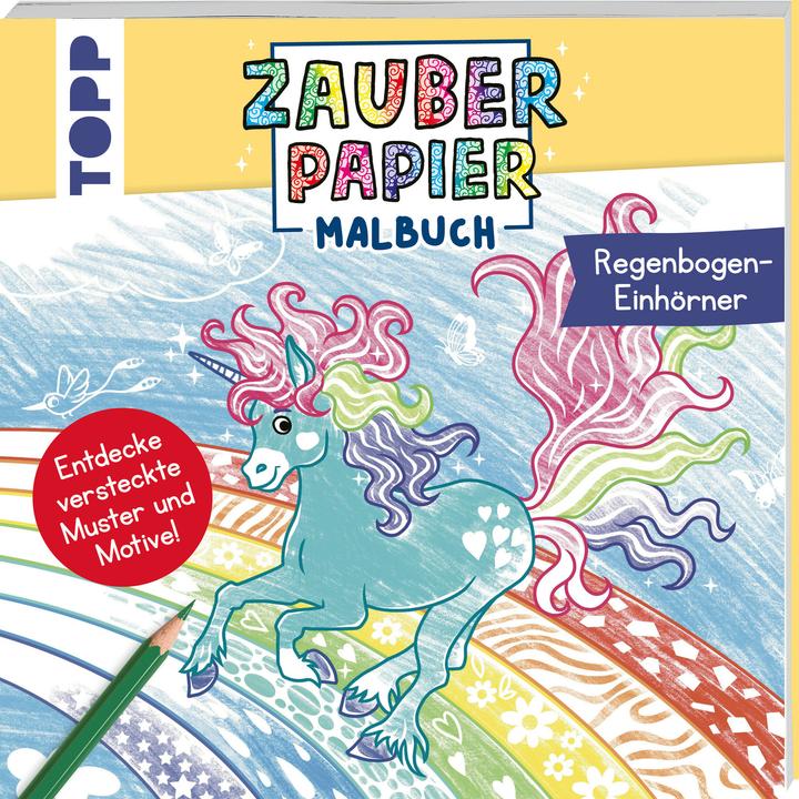 Produktbild Zauberpapier Malbuch Regenbogen-Einhörner