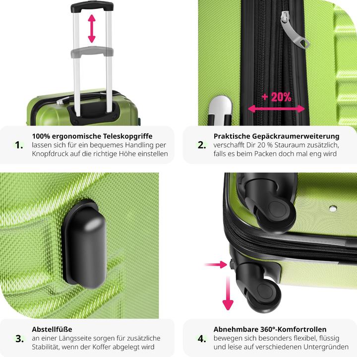 Actual product image tectake Hard case set (106 l)