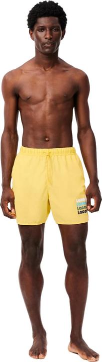 Actual product image Lacoste Mens Washed Mid Length Swimming Trunks (S)