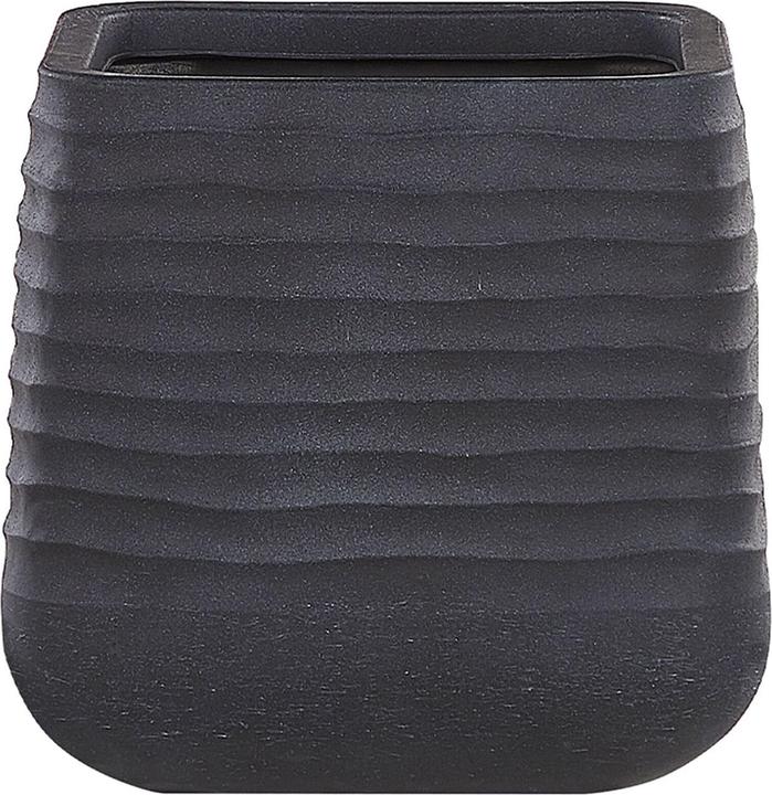 Actual product image Beliani Pot 38 x 38 x 37 cm black PARIKIA (38 cm)