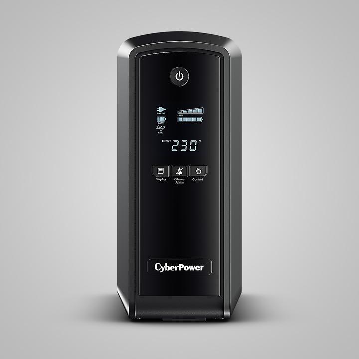 Produktbild Cyberpower CP900EPFCLCD 900VA/540W Line-Interactive Sinuswelle USB LowNoise 6x Schuko komp. zu QNAP TS-251 S... (900 VA, 540 W, Line-Interaktiv USV)