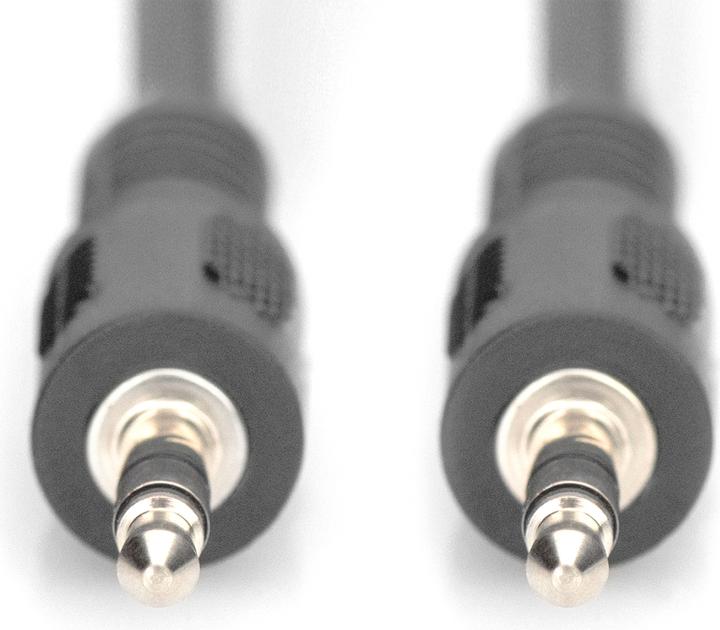 Image du produit Digitus ASSMANN Câble de connexion audio stéréo 3,5mm 2,50m CCS 2x0.10/10 M/M noir (2.50 m, Jack 3,5 mm (AUX))