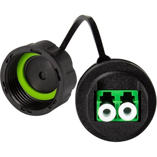 Thumbnail - LogiLink Wasserdichter LC-Duplex Steckverbinder mit Schutzkappe (Netzwerk Kupplung), Netzwerk Zubehör