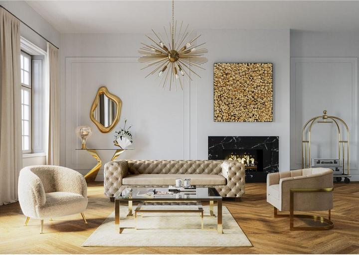 Image du produit Kare Design Console Gloria doré (140 x 45 x 82 cm)