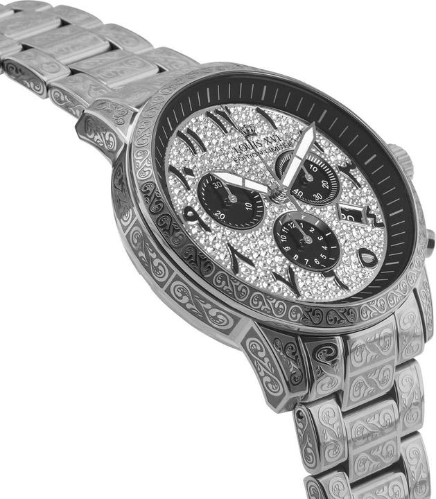 Actual product image Louis XVI LXVI1097 Palais Royale Arabic Chronograph Men's Watch 43mm 10ATM (Chronograph, 43 mm)