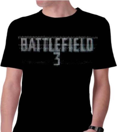 Produktbild Video Game Shirts Battlefield III Distortion Logo (S)