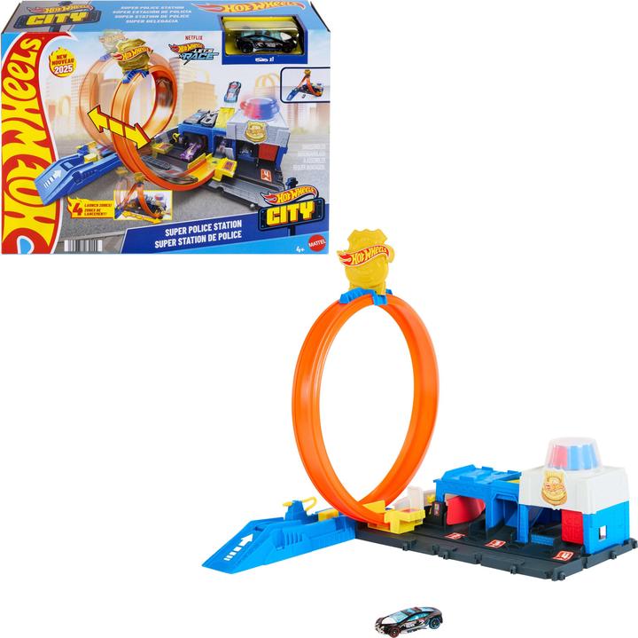 Actual product image Hot Wheels City Super Polizeistation