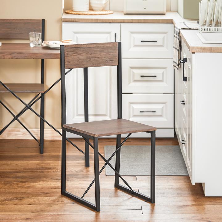 Image du produit SoBuy Table de salle à manger avec 2 chaises (80 x 50 x 75 cm)