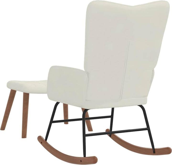 Produktbild vidaXL Schaukelstuhl mit Hocker