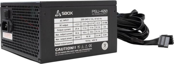 Actual product image Sbox PSU-400-2 / ATX-400W (400 W)