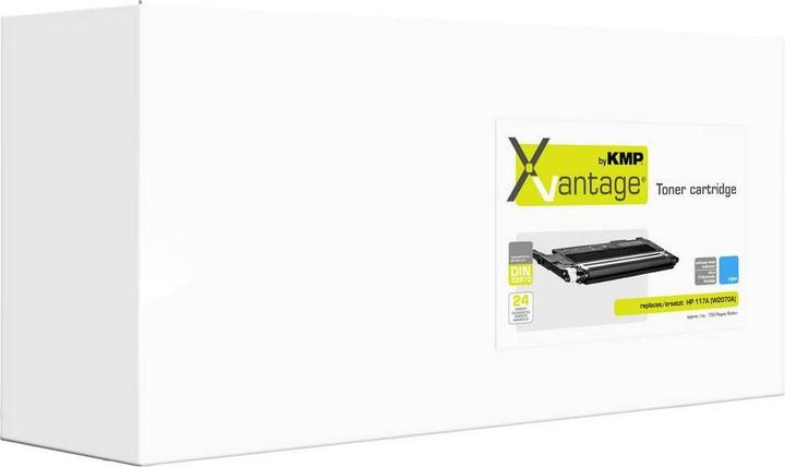 Actual product image KMP Xvantage toner single replaces HP 117A (W2071A) Cyan 700 pages Compatible toner (C)