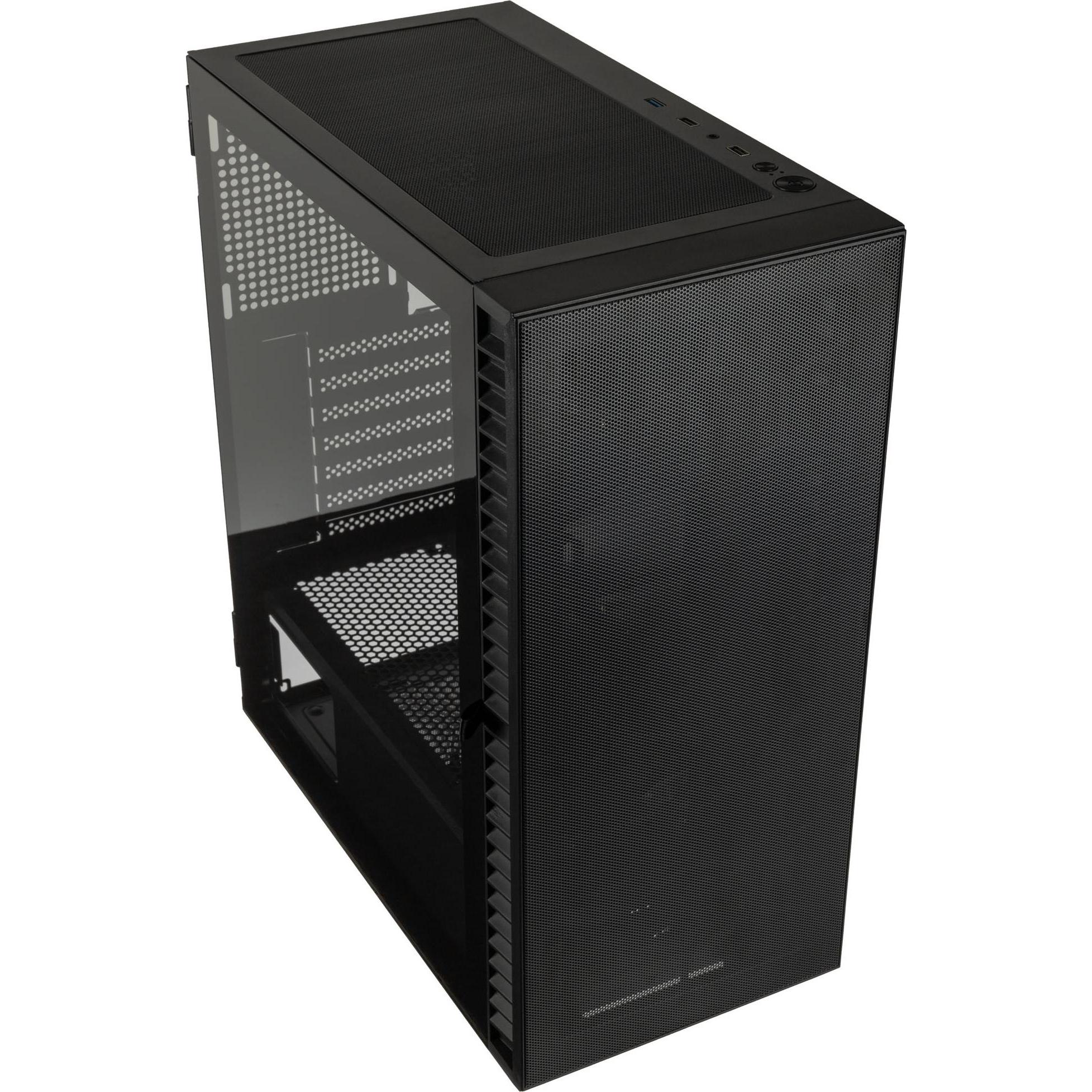 Thumbnail - Kolink Observatory HF Mesh Core Midi Tower Case - Black No Fans, PC Gehäuse, Schwarz