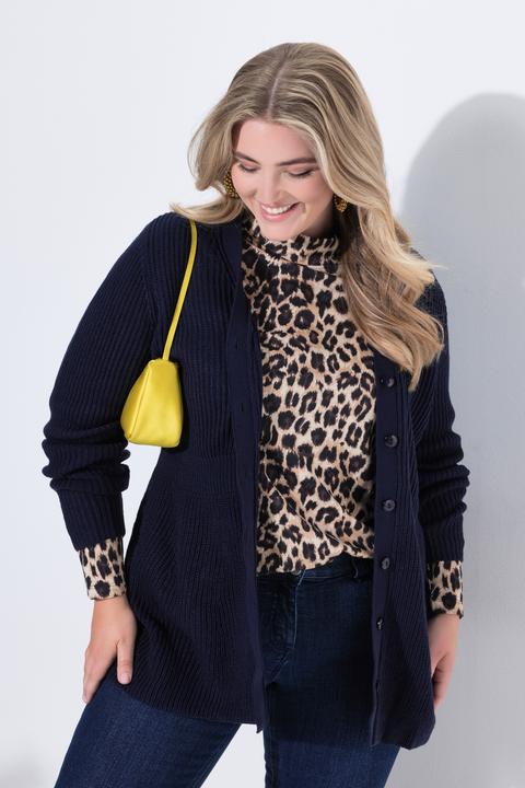 Produktbild Miamoda Strickjacke, A-Linie, Schösschen, Langarm (46, 48)
