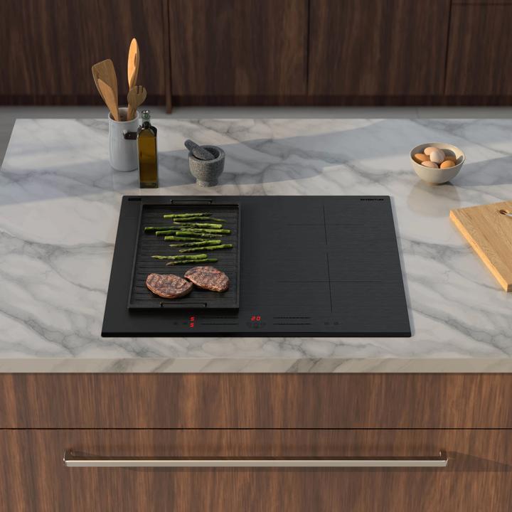 Actual product image Inventum IKI6035MAT - Inbouw inductie kookplaat - Matzwart (59 cm, Induction hob)