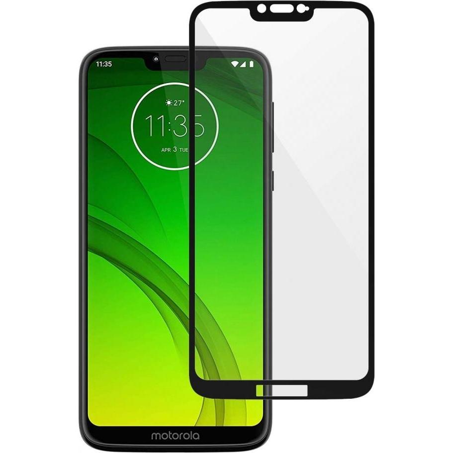 Screenguard Motorola Moto G7 Power Full Screen Panzerglas Schutzfolie 2.5D 9H (1 Stück, Motorola Moto G7 Power), Smartph...