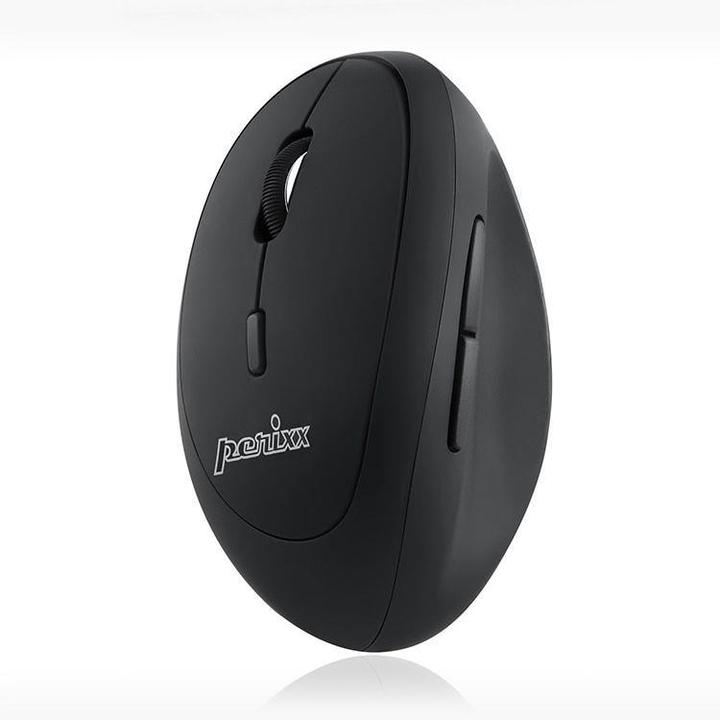 Produktbild Perixx PERIMICE-719L, Kleine ergonomische Maus für Linkshänder, schnurlos, schwarz (Kabellos)