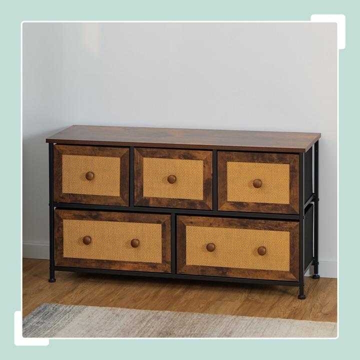 Actual product image Relaxdays Chest of drawers (100 x 32.5 x 54.5 cm)