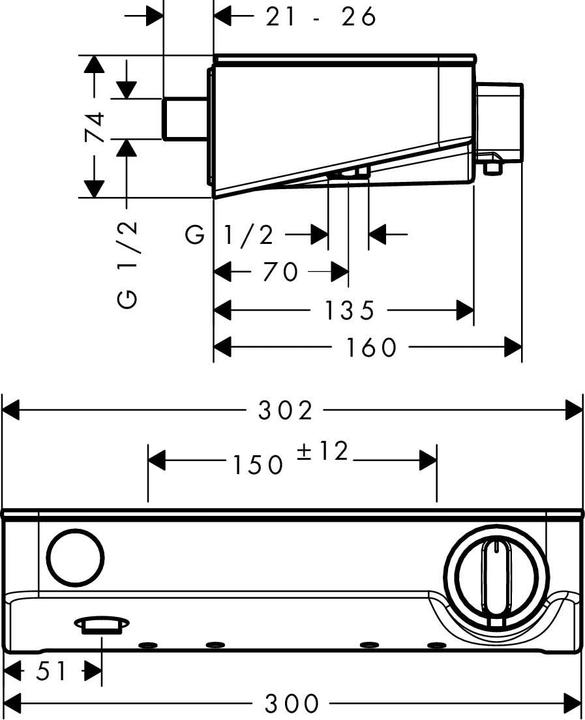 Immagine prodotto hansgrohe ShowerTablet Select Chrome