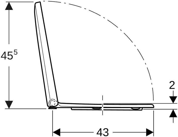 Image du produit Geberit Keramag / Siège de WC Renova blanc 573025000 avec dispositif d'abaissement automatique