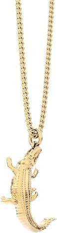 MTM Crocodile Necklace (Messing, 18k Gold)