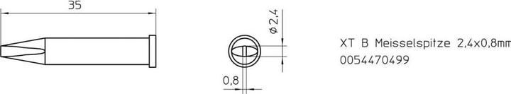 Image du produit Weller Erem Pointe à souder XT B (Panne de soudure)