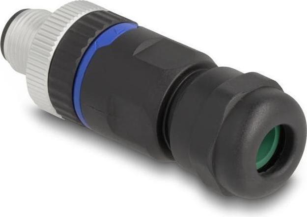 Actual product image Delock M12 plug connector A-coded 5 pin plug for mounting